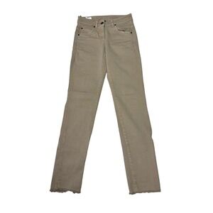 BRUNELLO CUCINELLI Women Beige High Waist Extra‎ Skinny Fit Jeans Italy Sz 0